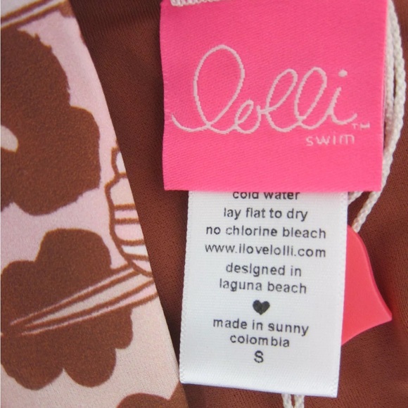 NWT LOLLI Button Down Halter Dream Lover Swim Top, Daisy Print, Small - Picture 4 of 12